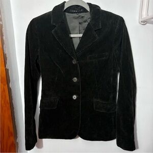 Theory green corduroy blazer small